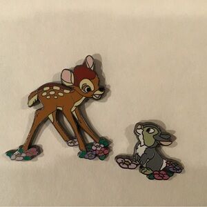 Disney resort trading pins Bambi & Thumper among the flowers 2004 pin ba…
